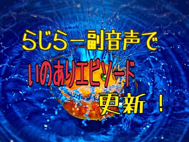 いのありエピソードがらじらー副音声で更新されました ひるねこの居眠り